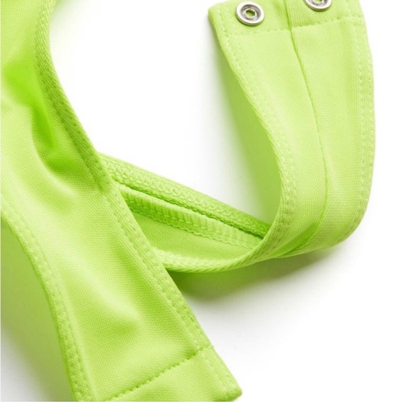 MUGLER x H&M Cut-out Bodysuit LIMITED EDITION | Acid green | Size S | NWT - Picture 7 of 7